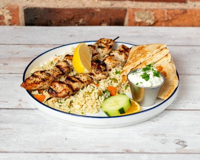 Chicken Souvlaki.